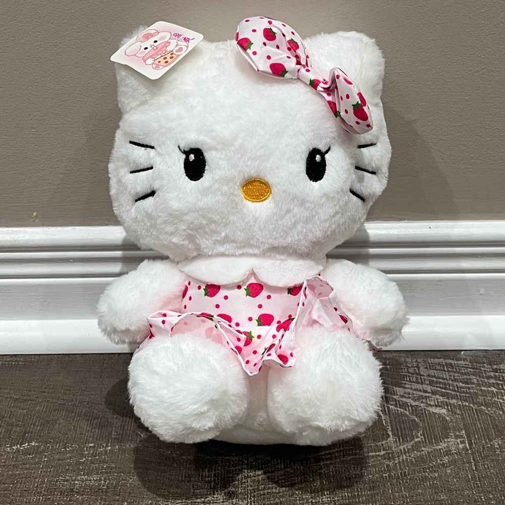 Hello Kitty White and Pink Plush Toy